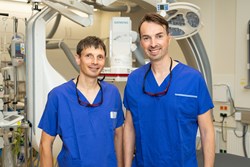Kinderradiologen OA Dr. Christoph Bauer (li.) und OA Dr. Mario Scala (re.)