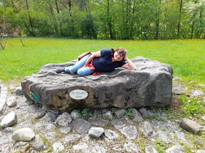 Roswitha Gumpenberger beim Wandern