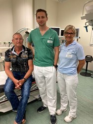 v. l. n. r.: Lutz Auterhoff, OA Dr. Philipp Pimingstorfer, DGKP Adelheid Schicho