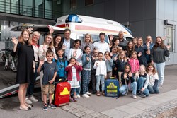 Gruppenfoto Sommerkinderbetreuung am Kepler Uniklinikum