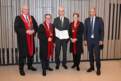 v. l. n. r.: Andreas Janko, Andreas Gruber, Christian Eggers, Elgin Drda, Raimund Helbok