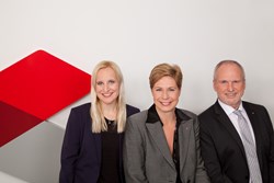 Erste Kollegiale Führung des KUK mit Pflegedirektorin Pammer und kaufmännischer Direktorin Dr.in Drda und ärztlicher Direktor Dr. Brock des KUK