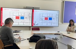 Bei der Krisenstabsschulung des Kepler Universitätsklinikums