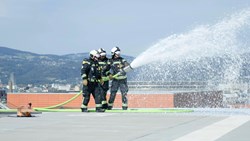 Löschübung mit VR-Brille