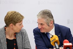 Dr.in Drda und Mag. Lehner im Gespräch
