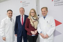 Prim. Shamiyeh mit Dr. Brock LHStv. Haberlander und Prof. Oppelt
