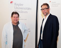 Prof. Trenkl (links) und Prof. Meckel (rechts)